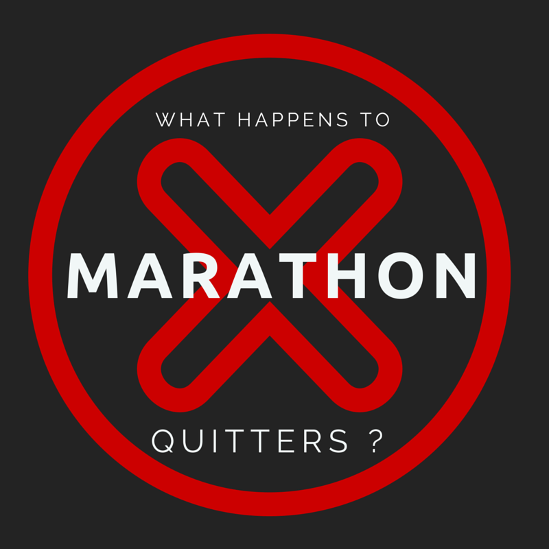 What happens to marathon quitters