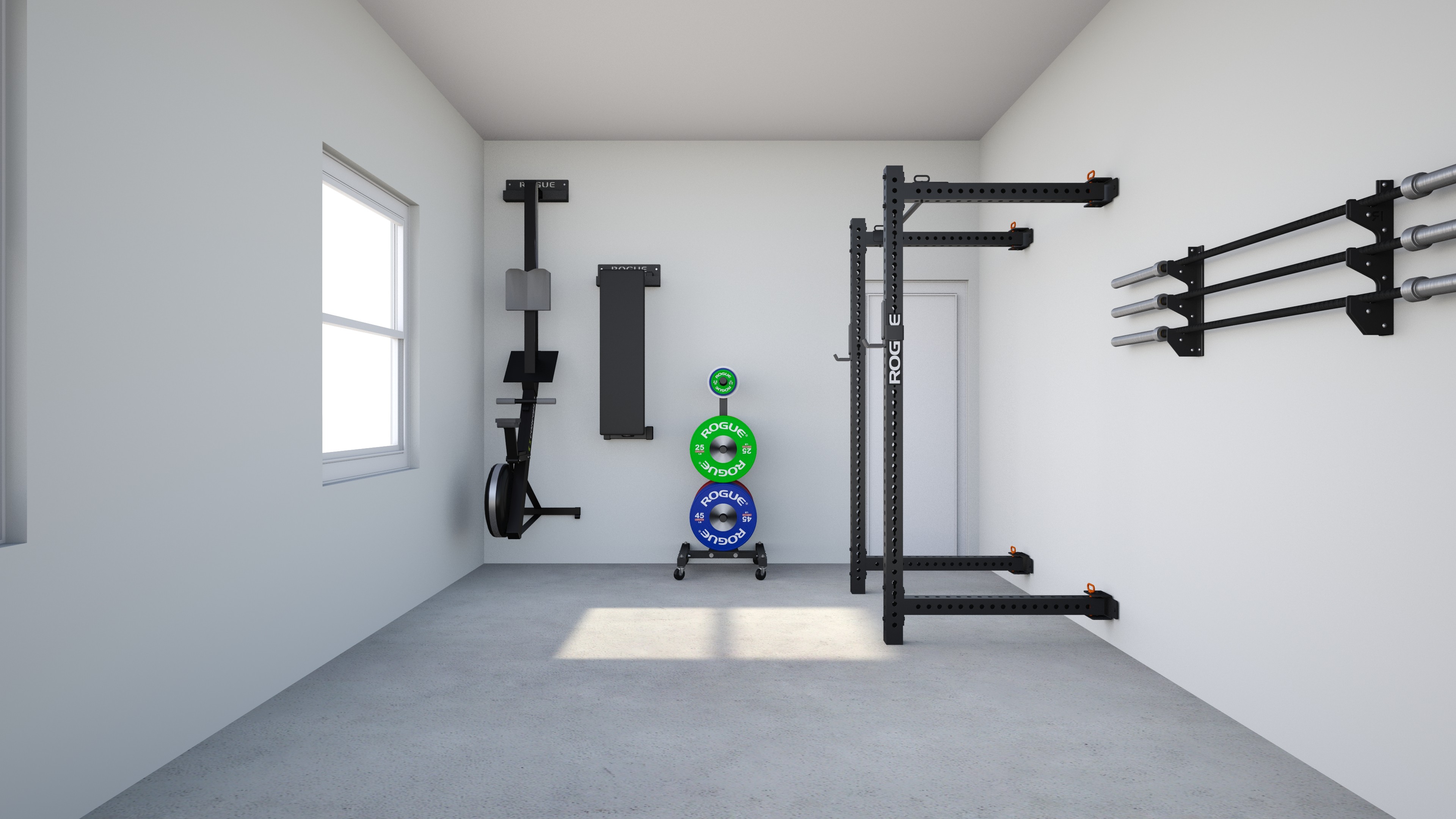 1 car garage gym