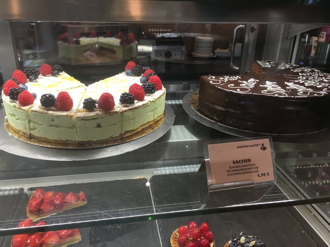 Sacher Tart and Cheesecake at Cafe Einstein Berlin
