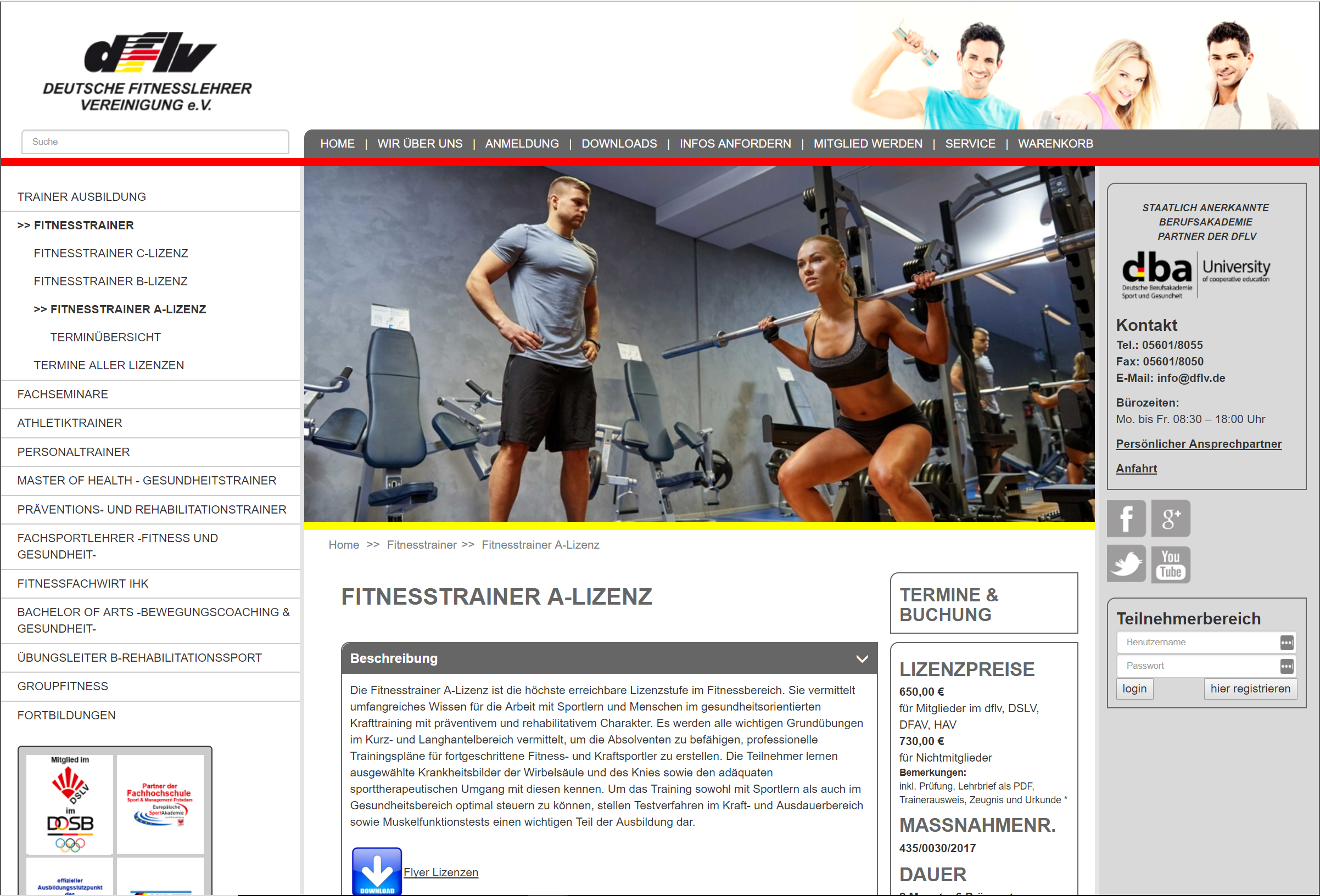 Fitness trainer certification Germany