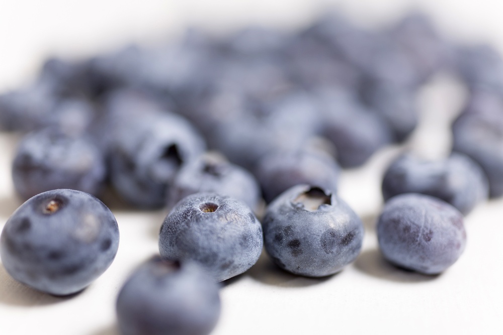 Fresh blueberries for fitness