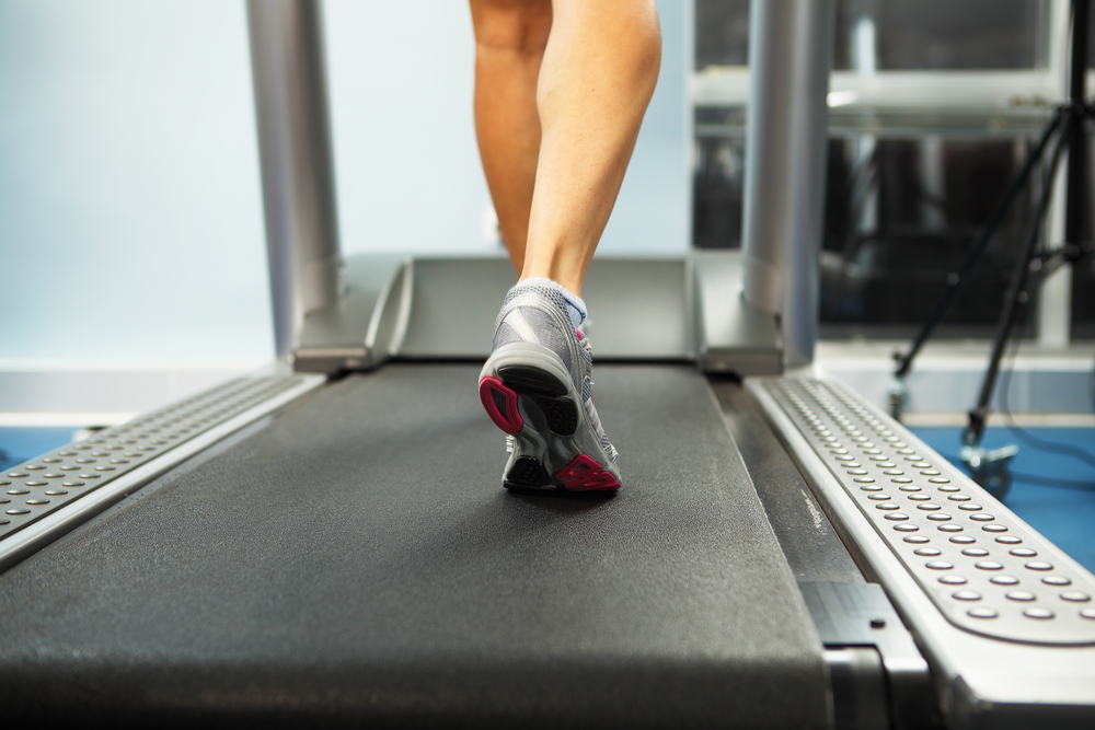 Image of female foot running on treadmill-1