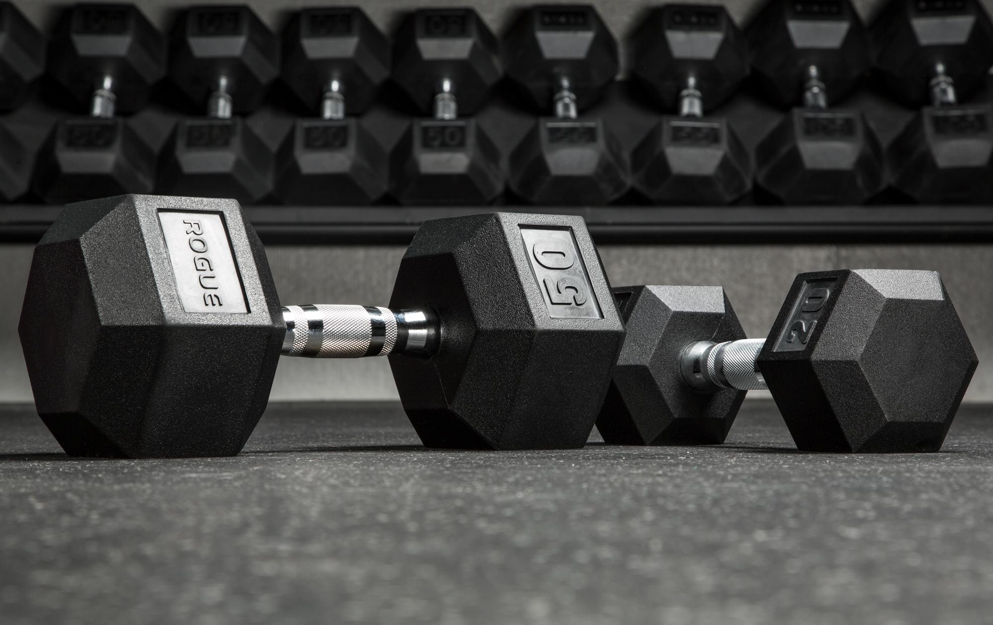 rogue hex dumbbell